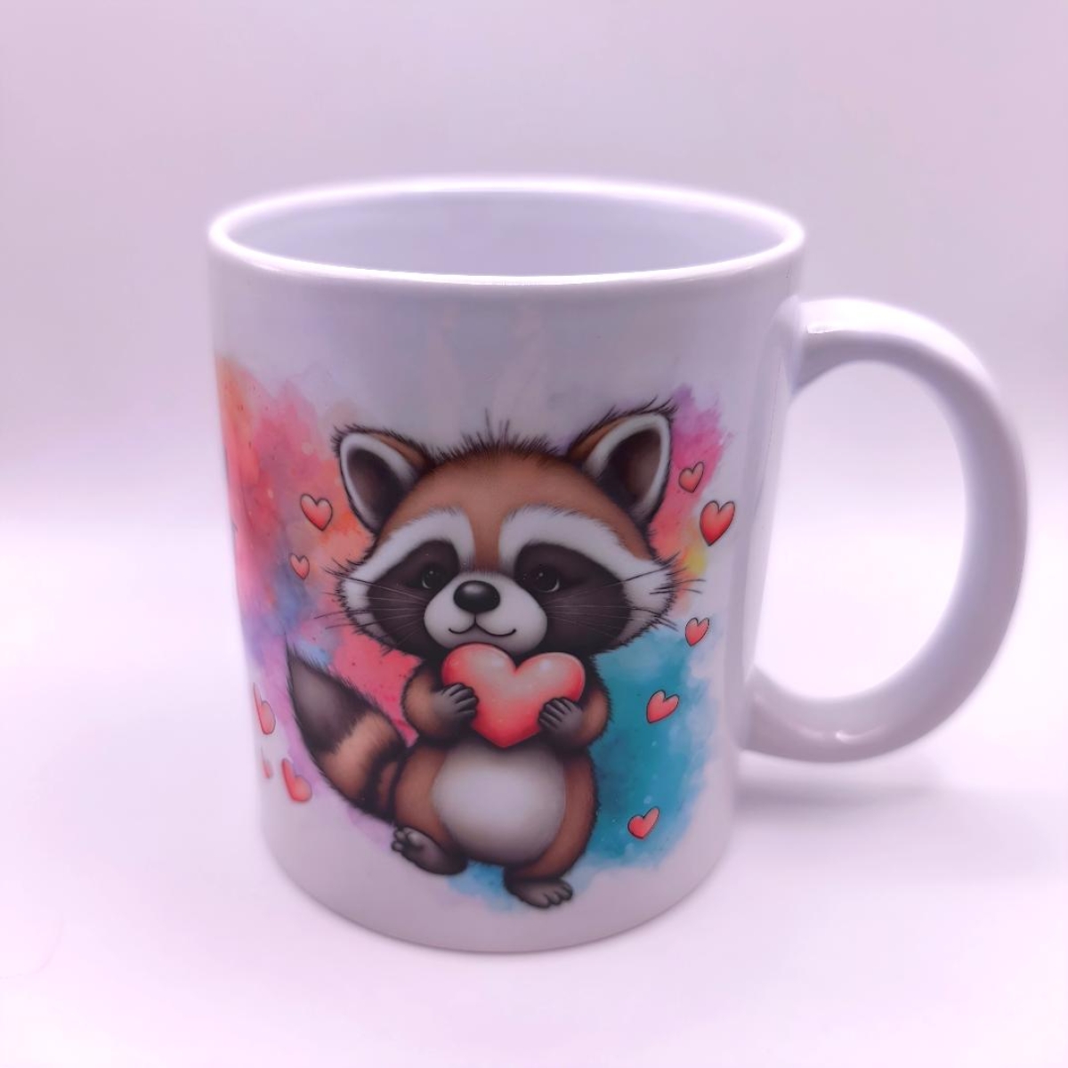 Tasse Waschbär im Herzen
